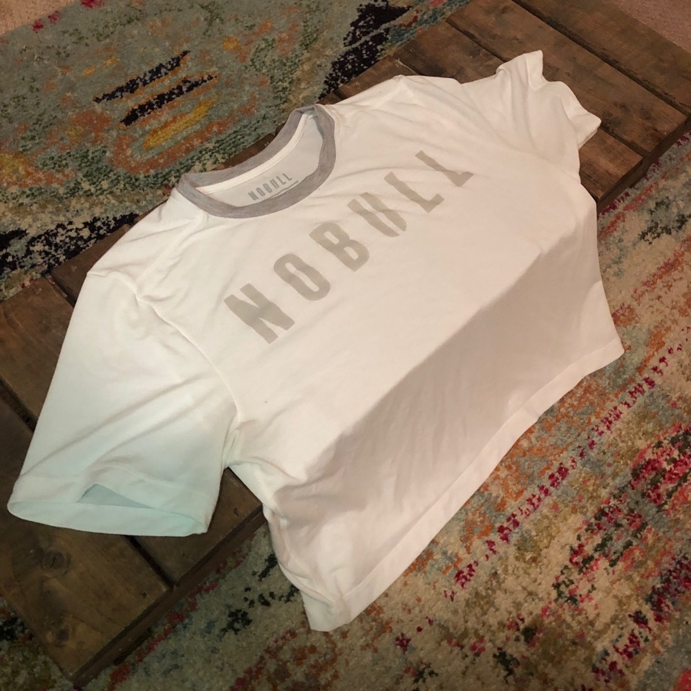 NoBull white crop top. Size small.